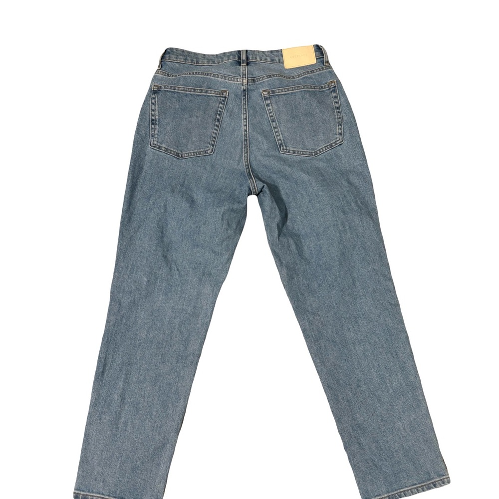 Everlane The Curvy Cheeky Straight Leg High Rise Jeans Light Wash Denim - Picture 3 of 7